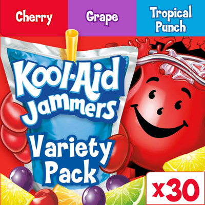 Kool-Aid Jammers Variety Pack – Tropical Punch, Grape & Cherry