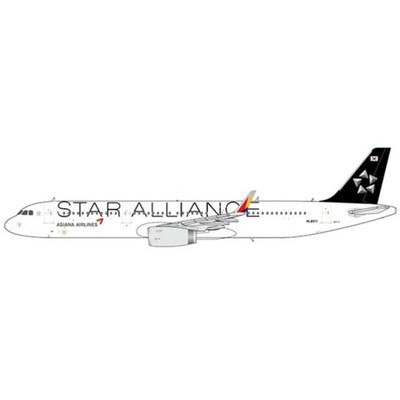 JC Wings 1/400 Airbus A321 Asiana Airlines Star Alliance HL8071 JC4072