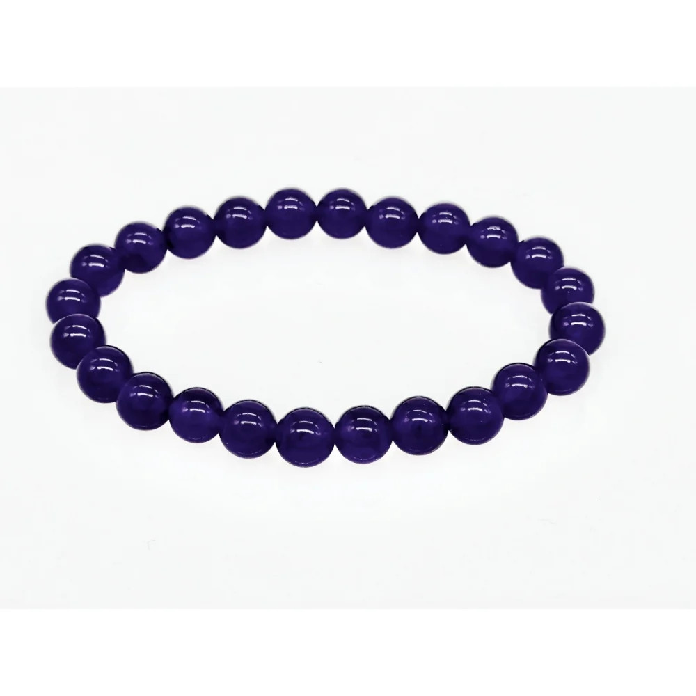 Amethyst Healing Crystal Bracelet 8mm Gemstone Beads – Calm & Balance