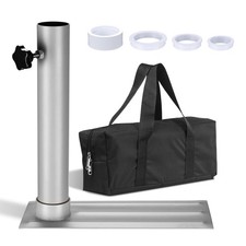 Srebrny uchwyt na opony tylna klapa koło metalowy stojak uchwyt na słup flagowy 25' 20' 30' FT