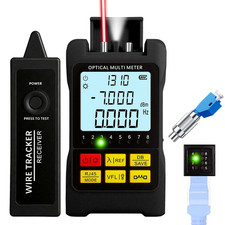 Portable 5-In-1 Fiber Optic Cable Tester with Optical Power Meter, Cable Finder,