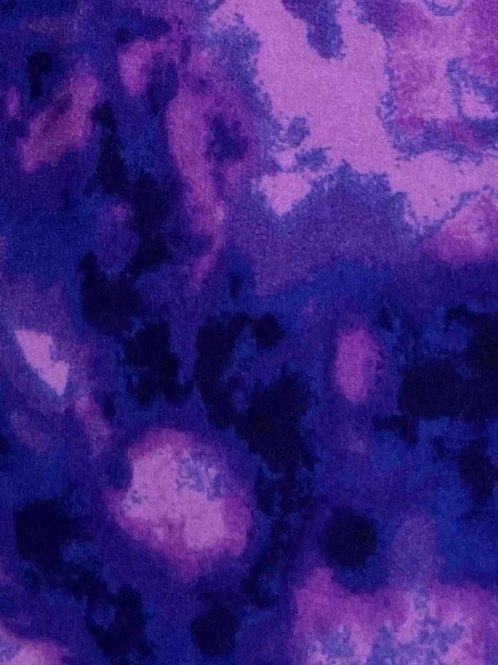 Leggings LuLaRoe TC alta curvilínea lavanda roxa tingida de gravata colorida sexy tropical - Imagem 3 de 4