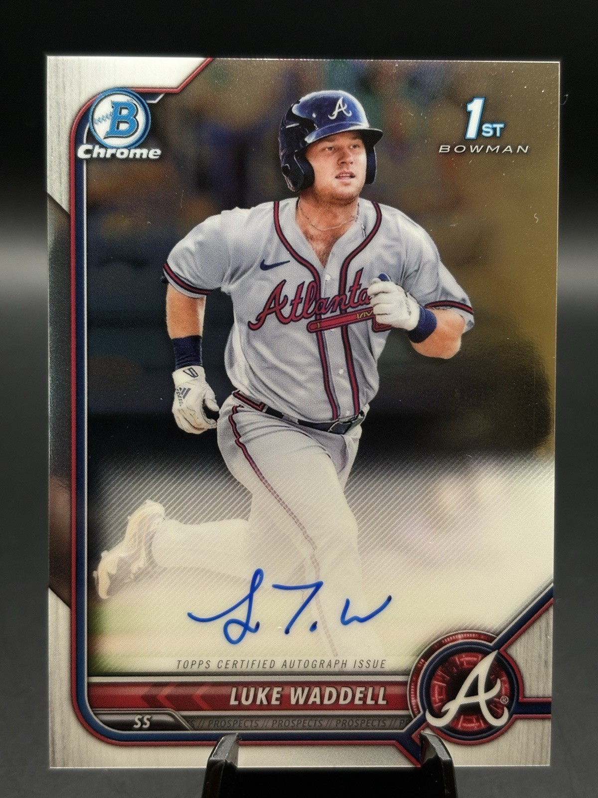 2022 Bowman Chrome #CPA-LW Luke Waddell 1st Bowman Auto