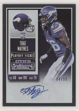 2015 Panini Contenders Rookie Playoff Ticket 94/99 Trae Waynes #105 Auto 03xg
