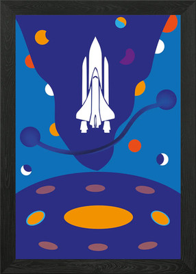 Space Shuttle Start Gerahmtes Wandbild Poster Leinwanddruck Bild