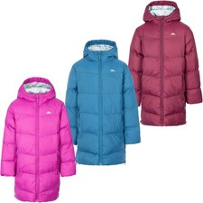 Trespass Kids Padded Hooded Warm Winter Outdoor Long Jacket Coat