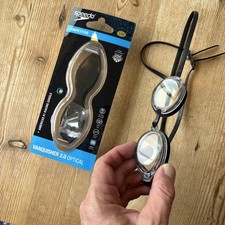 Clear Speedo Vanquisher 2.0 Optical Competitive Swim Goggles 1.50