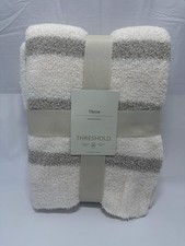 Threshold Plush Textured Throw Blanket