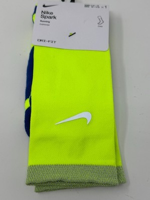 Nike Spark Cushioned Crew Socks  CU7200 703  Volt Mens Size 10-11.5