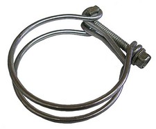 2 Double Wire Hose Clamp Each