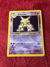 Alakazam 001/102 Set Base Holo Wotc Carta Pokemon 1999 Giocata