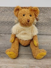 Vintage Toys R Us Animal Alley Plush Soft Bear W Sweater  Bow 2000 15"