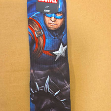 Marvel Captain America Iron Man Men's Crew Socks Size 10-13 1 Pair Multicolor