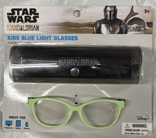 Star Wars The Mandalorian Kids Blue Light Protection Glasses With Case Green