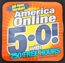 Vintage America Online Collectible Program Disc TIDE / ORANGE Design AOL CD 1999