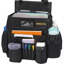 Car Front Seat Organizer - Upgraded Enlarged Passenger Seat Organizer with De...