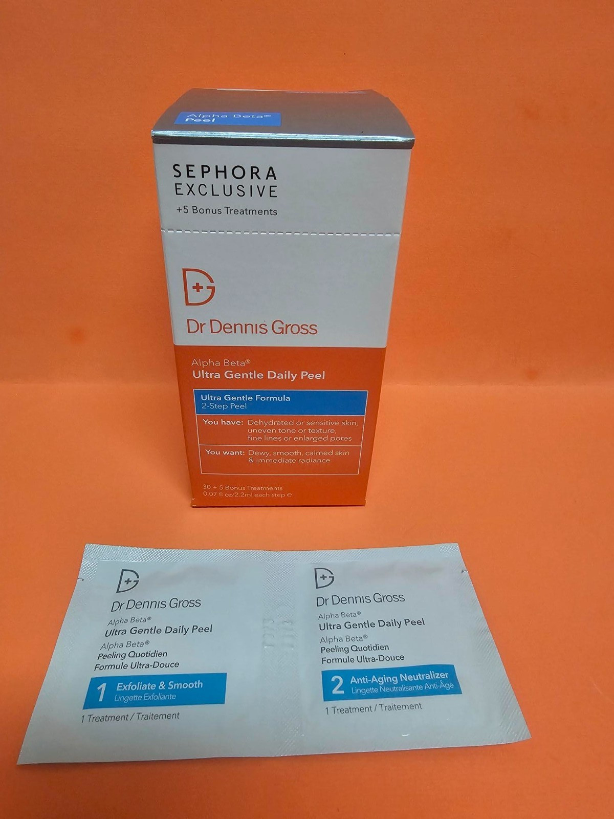 Dr.Dennis Gross 35 pc box Ultra Gentle Alpha Beta Peel Pads 