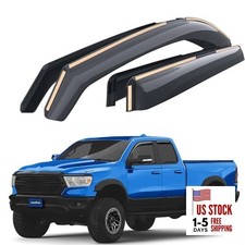 Shatterproof in-Channel Window Deflectors for Trucks Dodge RAM For RAM 19-26