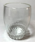 1 ANCHOR HOCKING 8oz vintage BARREL GLASS RIBBED BASE ROCKS TUMBLER BAR WHISKEY — photo 2
