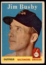 1958 Topps #28 Jim Busby Very Good Orioles         ID:183858