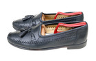 Zelli Italy Black Ostrich Leather Tassel Loafer Dress Shoe Men’s SZ 8.5M — photo 4