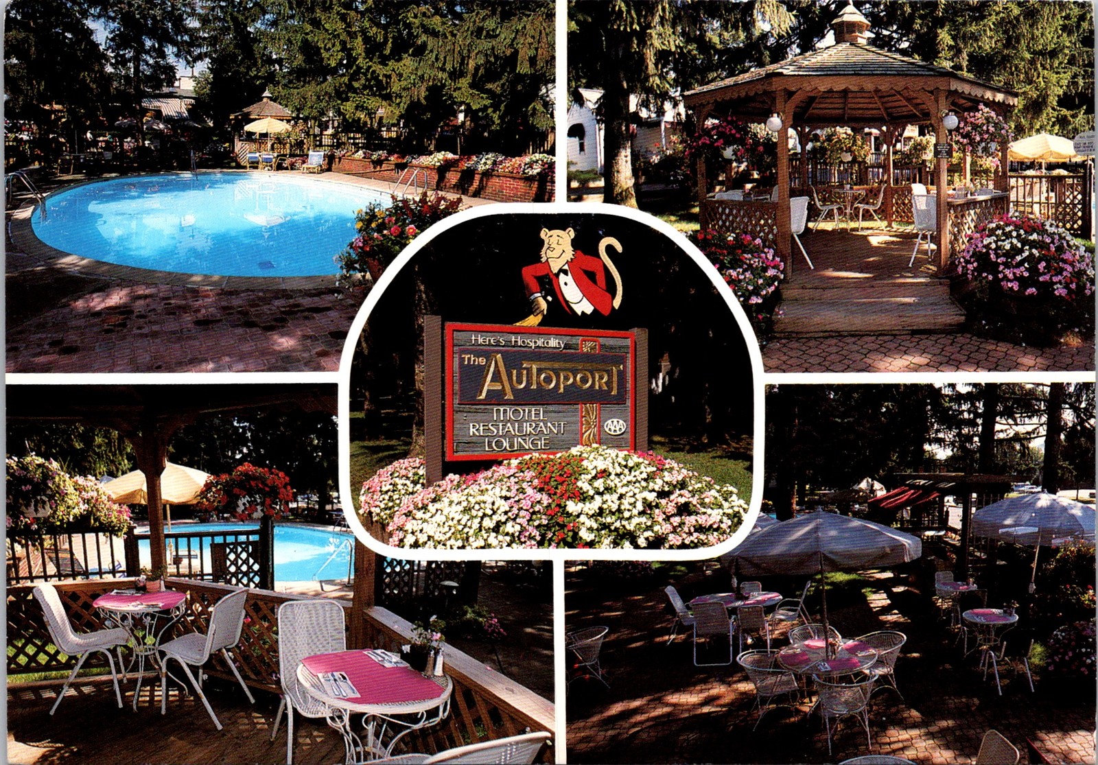 Unposted Postcard - The Autoport State College Pennsylvania Hotel 1a