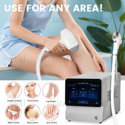 4000W 808 Hair Removal Laser Diode Machine Lce Platinum Body Face Cooling Head