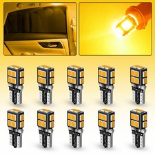 AUXITO T10 168 194 2825 LED Side Marker Light Bulb Canbus Yellow Amber 3000K 10x