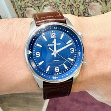Jaeger-LeCoultre Polaris Automatic 41mm Blue Dial Brown Leather 100m