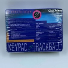 New Qtronix Keypad with Trackball SCORPIUS 19ADB Wired Keyboard Blue