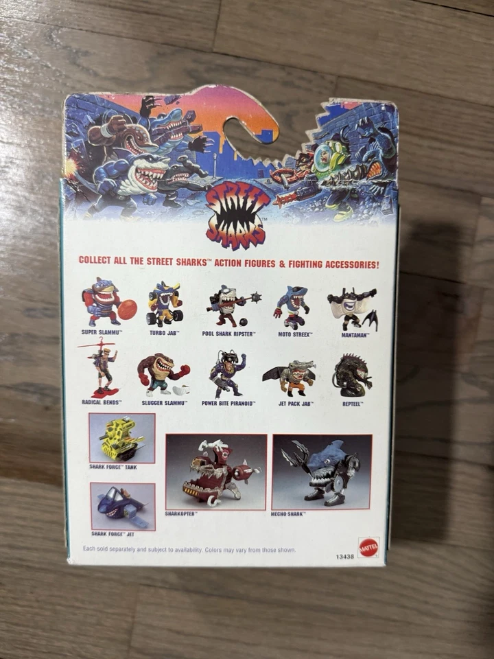 De colección Street Sharks Rox con Caja Street Wise Diseños Raro Años 90 1995 Foto 3 de 4