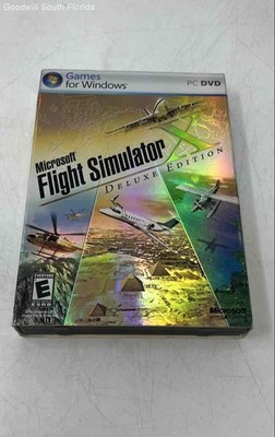 Microsoft Flight Simulator X Deluxe Edition DVD PC Game For Windows Not Tested