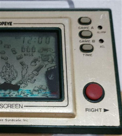 Nintendo Game & Watch Popeye Console Black Serviced Tested Used 1980 Japan Retro