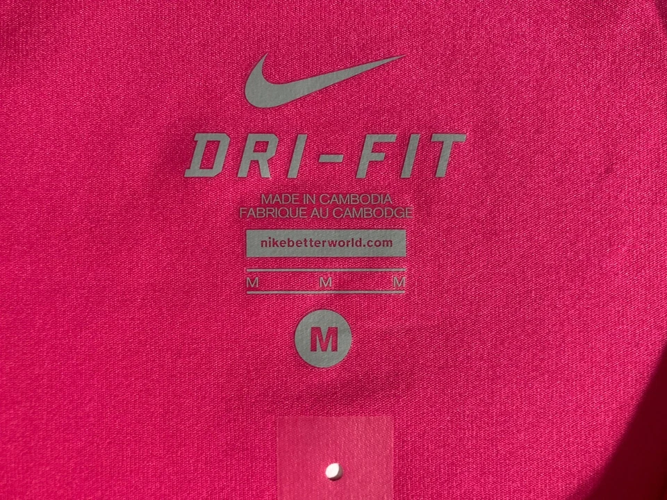Nike Roger Federer RF Cincinnati 2015 Henley Tennis Polo Shirt M Pink 646110-607 - Image 4 of 4