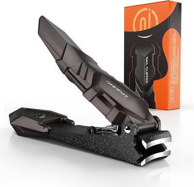 INXEN Nail Clippers for Men with Catcher   No Splash, Self-Collecting Premium St