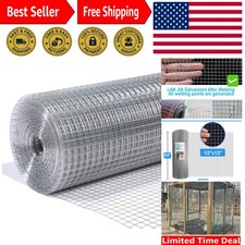 1/2inch Galvanized Hardware Cloth 24" x 100' 19 Gauge Hot-Dip Galvanized Afte...