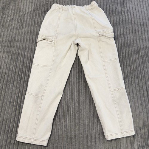 Pac Sun Cargo Pants Mens M White Gorp Core Elastic Waist Drawstring Joggers - Picture 2 of 14