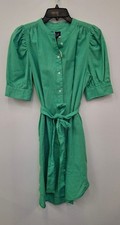 Gap Women's Linen/Cotton Grass Green Size S Dress