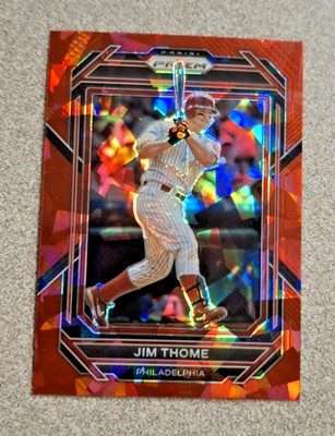 Jim Thome - 2023 Panini Prizm Red Ice #265 Philadelphia Phillies