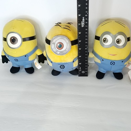 Minions Plush Despicable Me Material Glasses Illumination Lot Of 3 Kevin Stuart - Picture 5 of 7