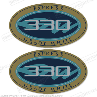 Fits Grady White Express 330 Logo Decals (Set of 2) | eBay