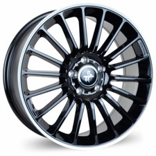 4x Keskin KT15 Speed black lip polish 7x17 ET48 - LK5/108 ML72.6 Felge Alu