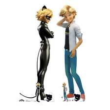 Cat Noir and Adrien Agreste from Miraculous Official Cardboard Cutouts Set of 2