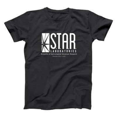 Star Labs S.T.A.R. Laboratories Comic Geek Black Basic Men's T-Shirt