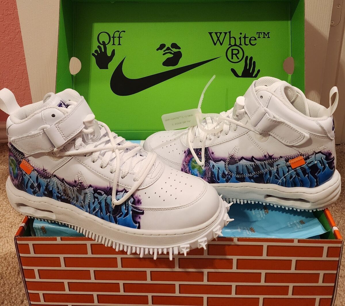 Size 9.5 - Nike Air Force 1 Mid SP LTHR x Off-White Size 9.5 - Nike Air Force 1 Mid SP LTHR x Off-White