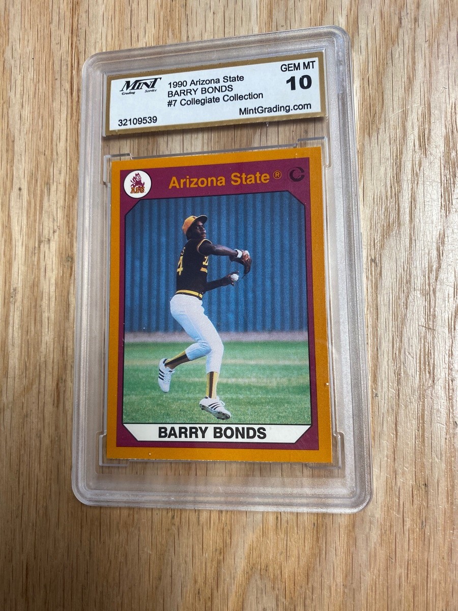 1990 Arizona State Barry Bonds GEM MINT 10 Collegiate Collection