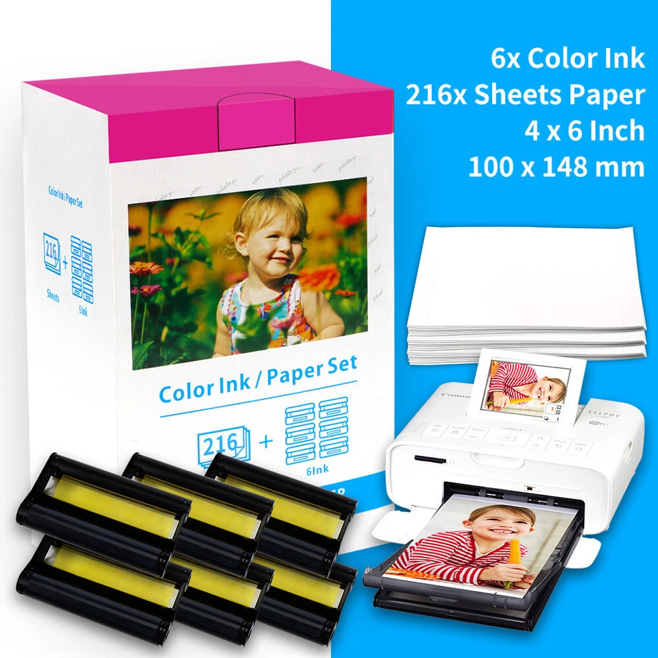 Canon KP-108IN Color Ink Paper Set 4x6 for Canon Selphy CP1300 1200 910 Lot - Image 3 of 4
