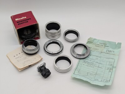 Minolta Extension Tube Set Pieces For Minolta Cameras Made in