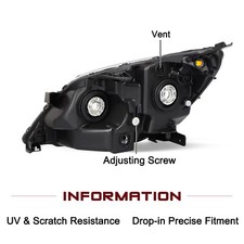 Driver Side Projector Headlight For 2014-2017 Honda Odyssey – Left Headlamp Assembly