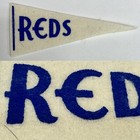 Vintage Cincinnati Reds Legs 2.5x6 Ohio Mini Pennant MLB Baseball Rare — photo 1